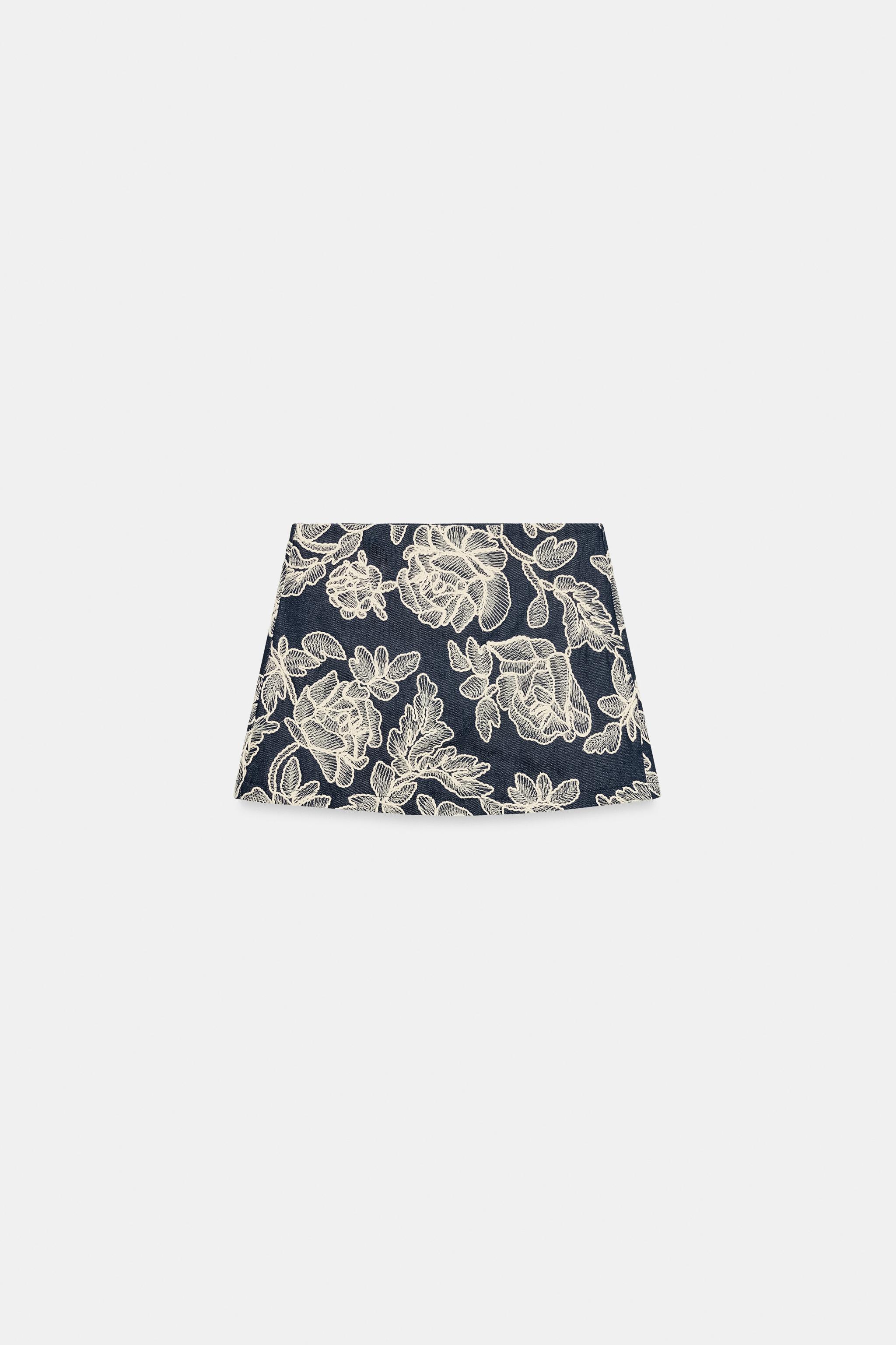 JUPE-PANTALON BRODÉE